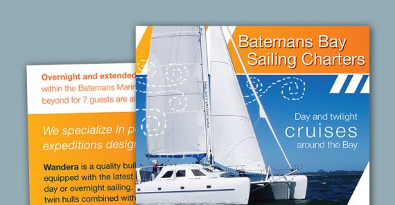 brochure design sailing batemans bay