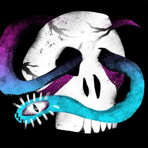 Skull and Snake illustration