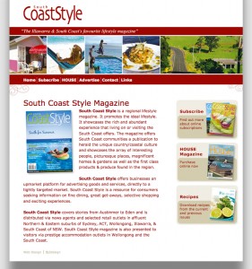 South Coast Style Magazine Website Design