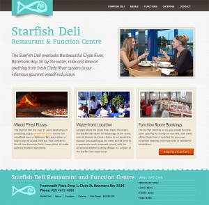 starfish deli website design