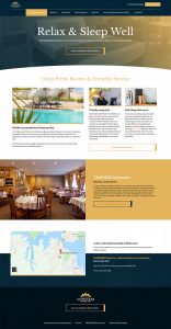 accommodation website design