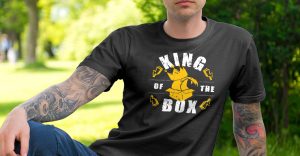 king of the box t-shirt